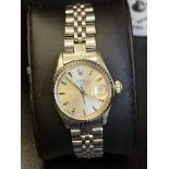 LADIES WHITE GOLD & STEEL LADIES WATCH