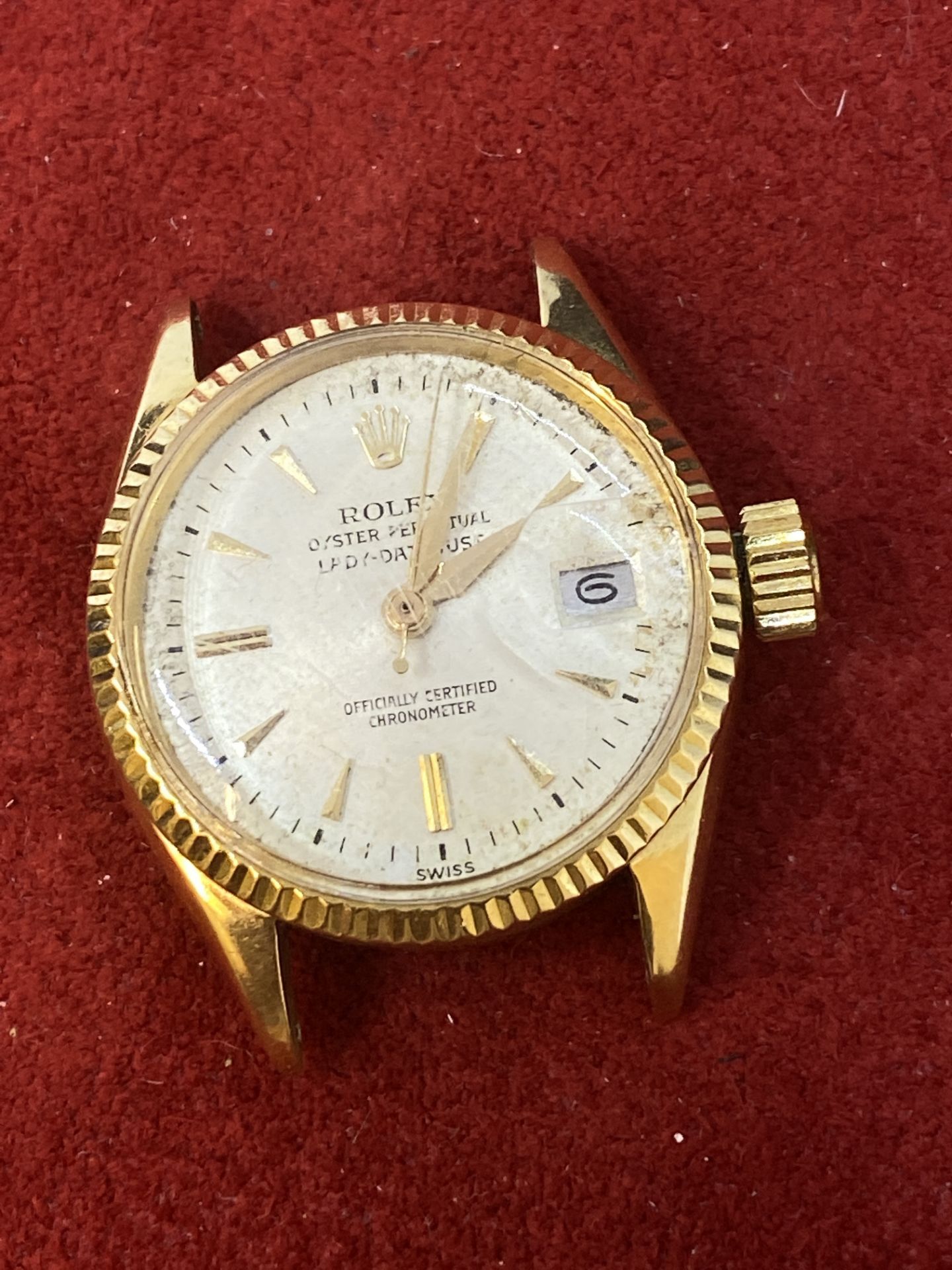 18k GOLD LADIES ROLEX DATEJUST WATCH