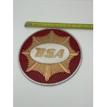 CAST IRON BSA MOTORBIKE SIGN