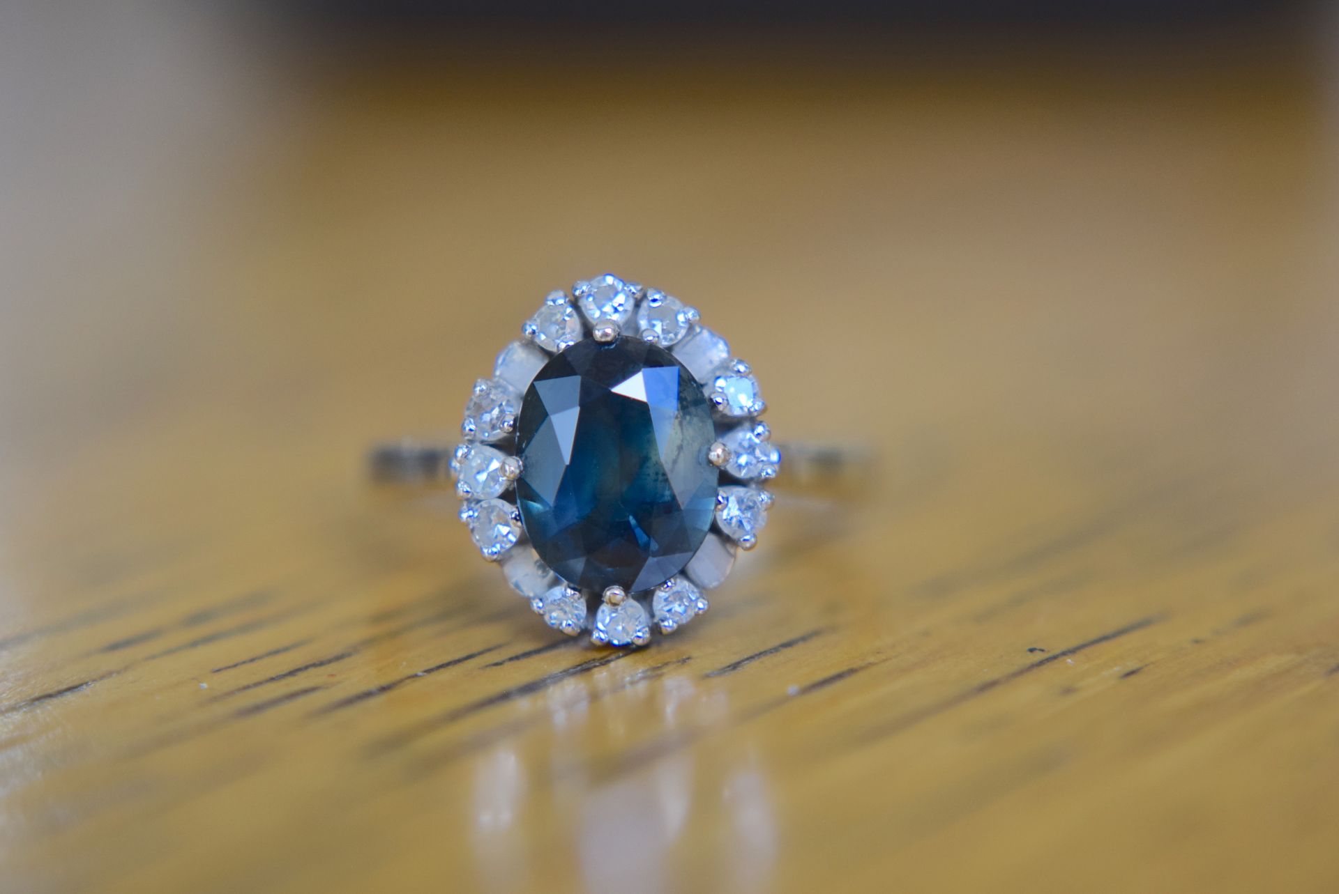 14k Gold Australian Sapphire Ring (Size N) - Image 5 of 6