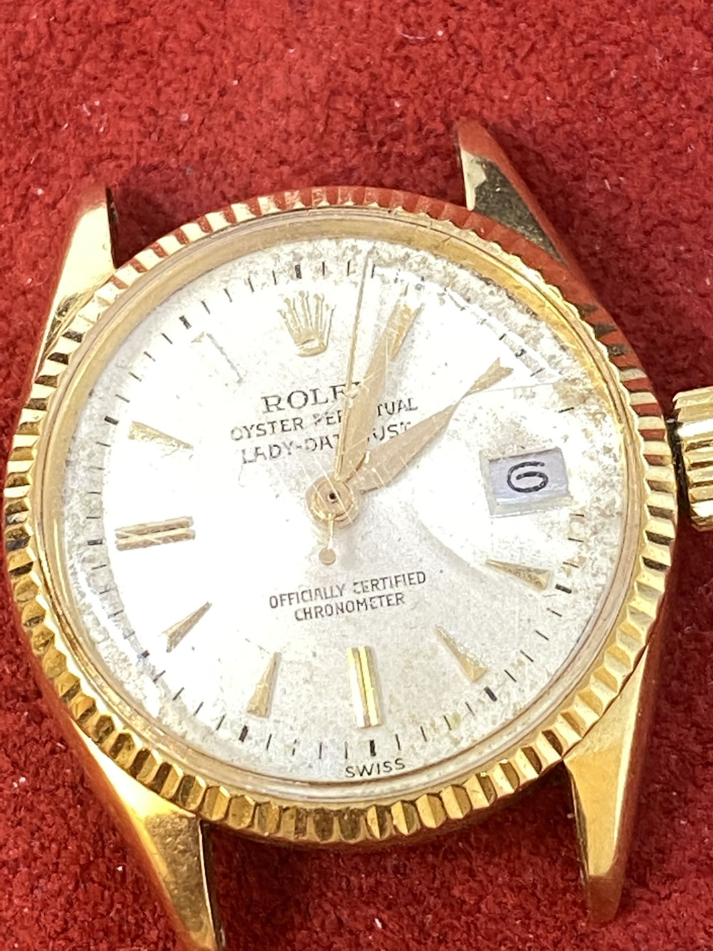 18k GOLD LADIES ROLEX DATEJUST WATCH - Image 2 of 8