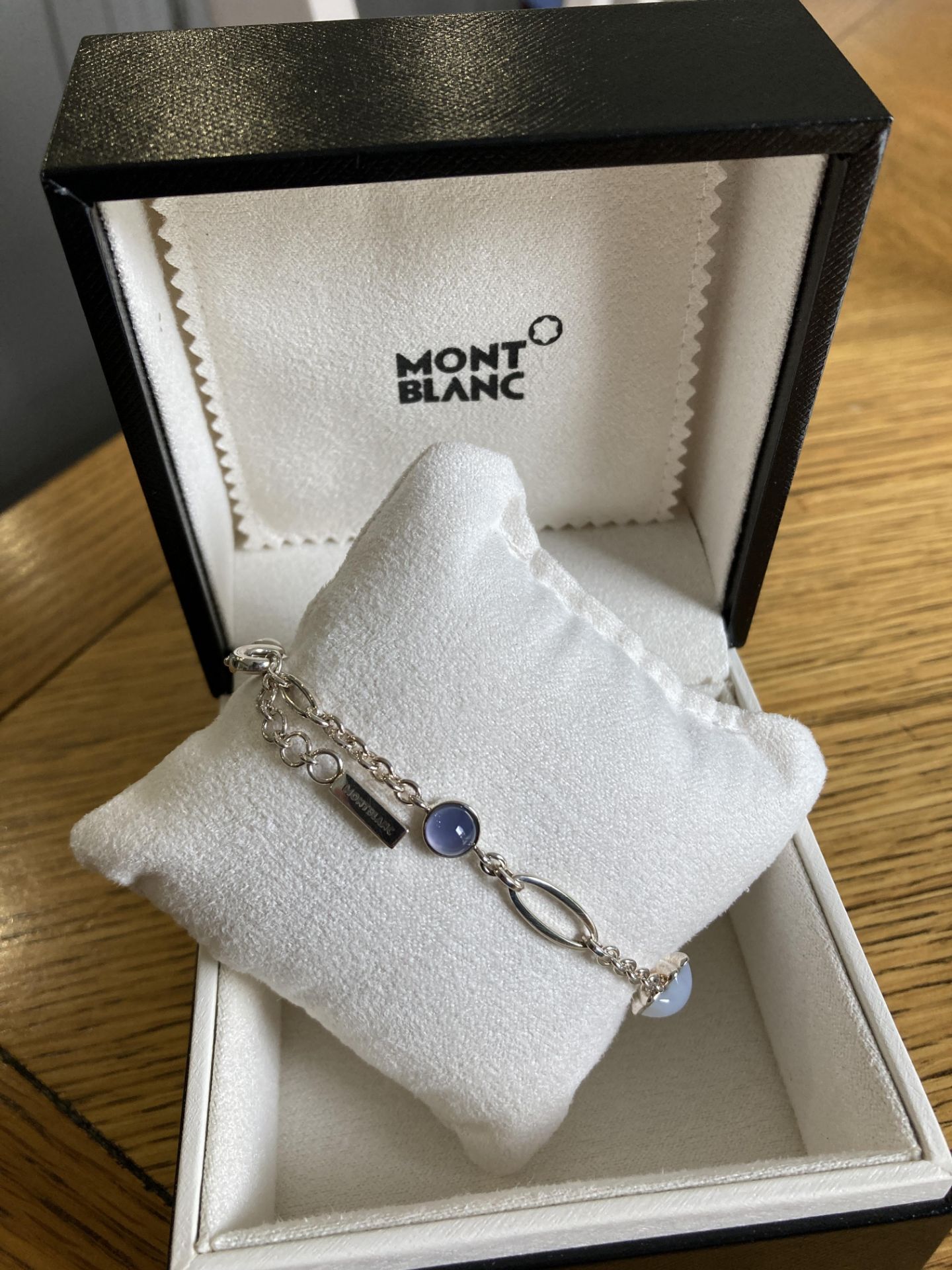 MONT BLANC STERLING SILVER 925 BRACELET WITH CABOCHONS (BOXED) - Image 2 of 7