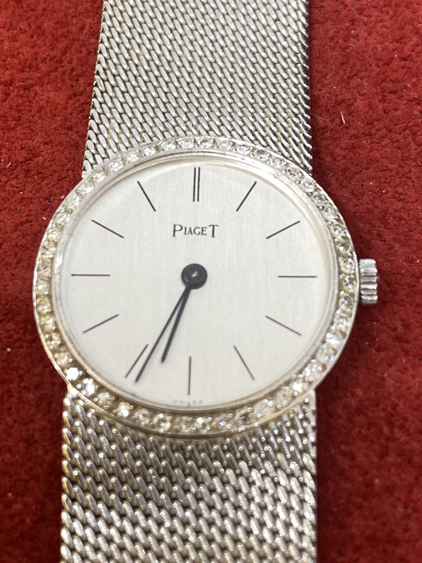 18k GOLD DIAMOND SET PIAGET WATCH