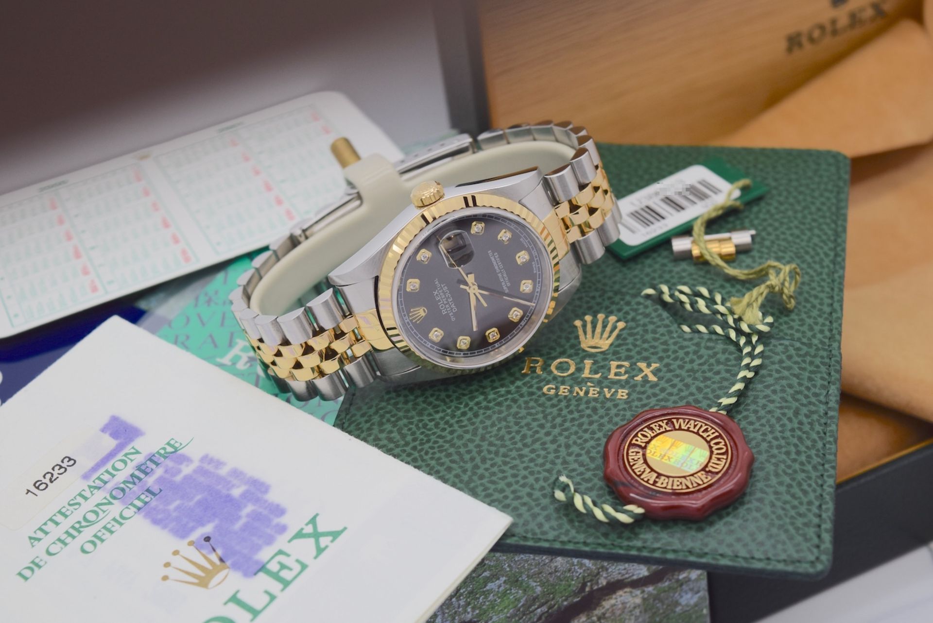 Full Set / Rolex Ref. 16233 Datejust *HD VIDEO INCLUDED* - 36mm, 18ct Yellow Gold/ Steel - Image 12 of 22