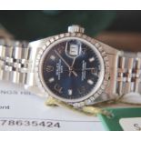 Rolex Datejust 26' Ref. 69240 - Blue Dial/ Jubilee Model - *Original Set & Certificate*