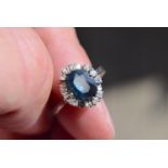 14k Gold Australian Sapphire Ring (Size N)