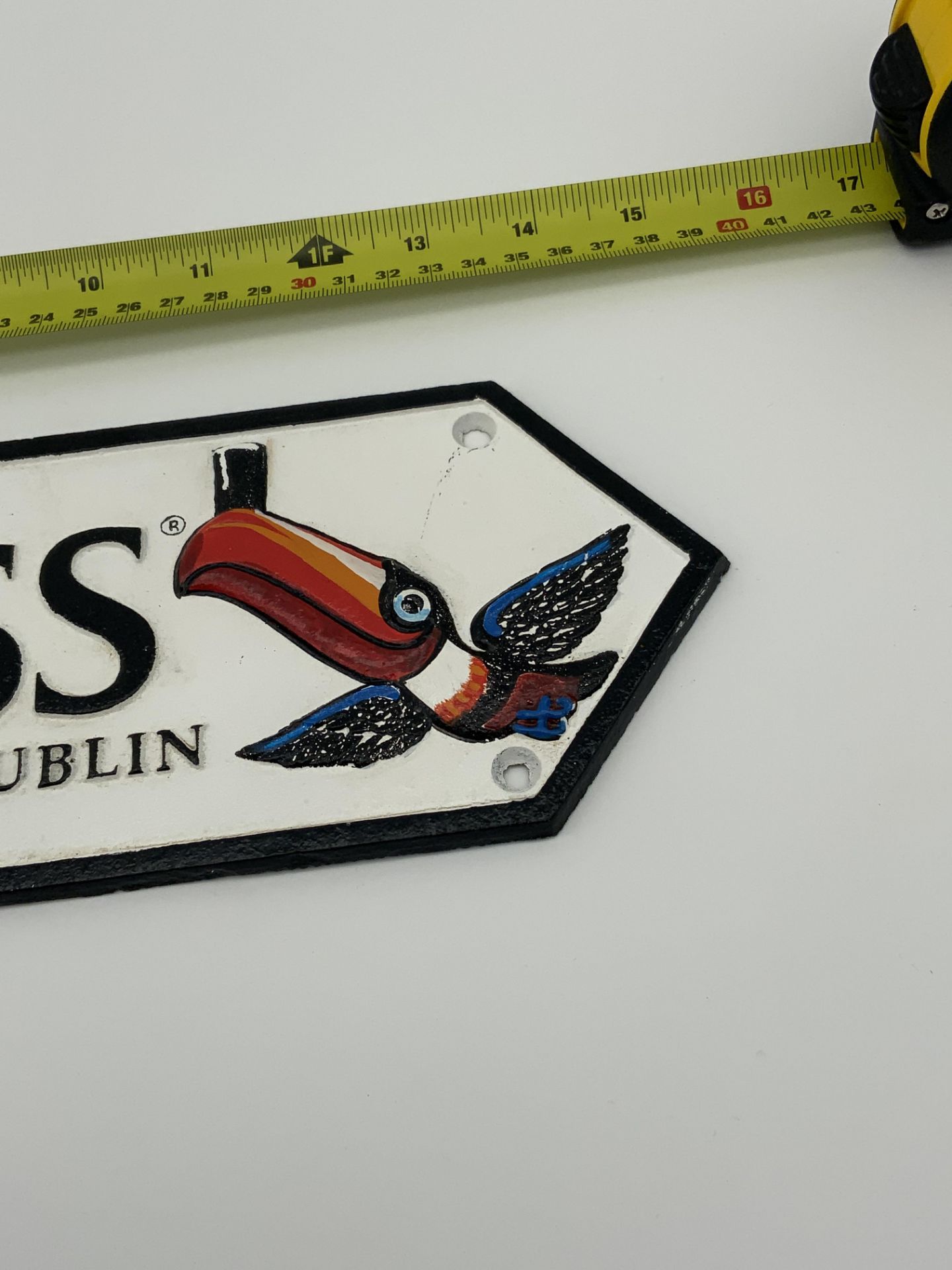 CAST IRON GUINNESS SIGN - Image 3 of 3