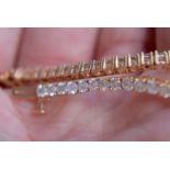 5ct Diamond (Approx) 18k Rose Gold Bracelet