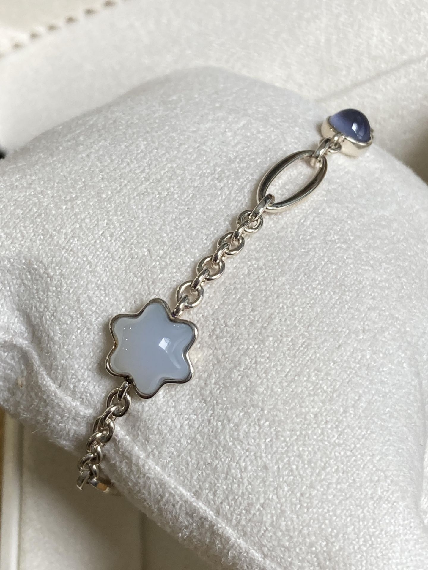 MONT BLANC STERLING SILVER 925 BRACELET WITH CABOCHONS (BOXED) - Image 4 of 7