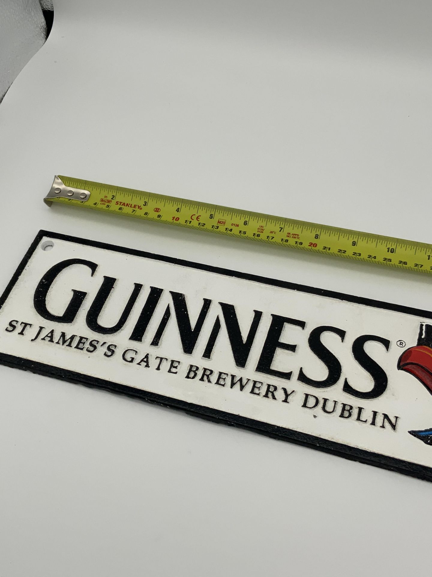 CAST IRON GUINNESS SIGN - Image 2 of 3