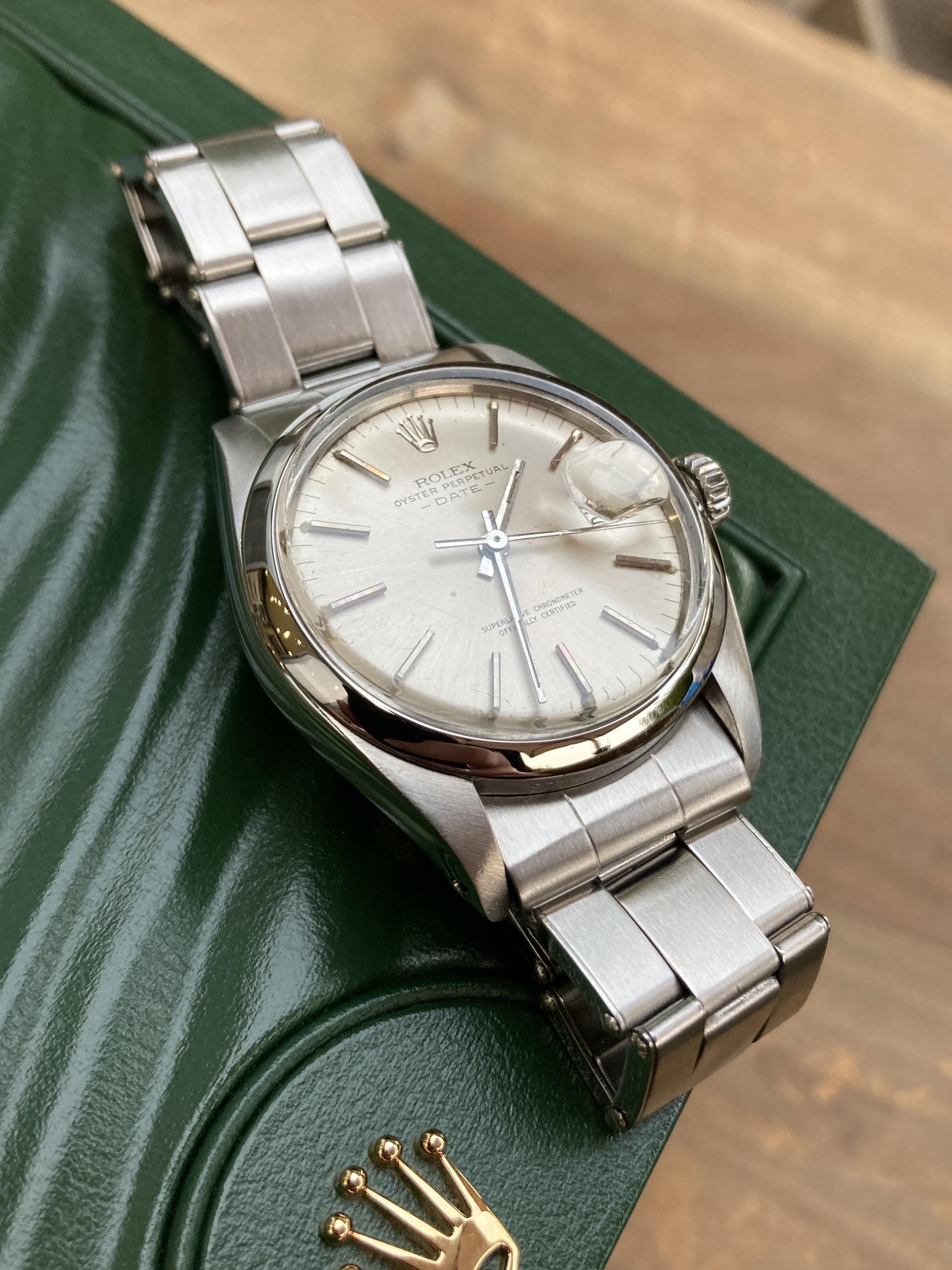 ROLEX OYSTER PERPETUAL DATE 34MM, STAINLESS STEEL, SILVER DIAL - BOX NOT INCLUDED - Image 4 of 4