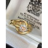 0.5CT DIAMOND RING, 18CT YELLOW GOLD (