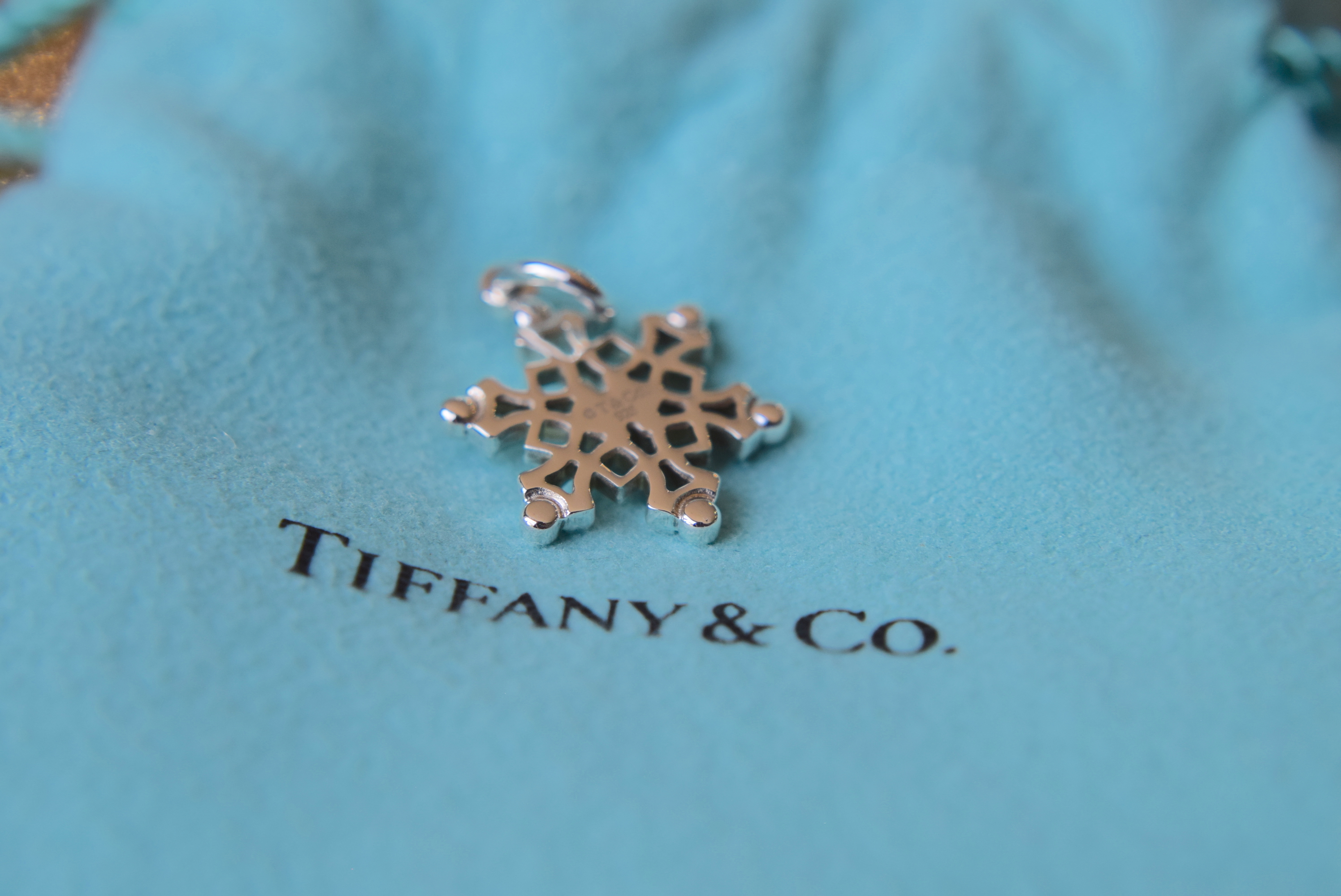 Tiffany & Co. Sterling Silver ""Snowflake"" Charm - Image 3 of 4