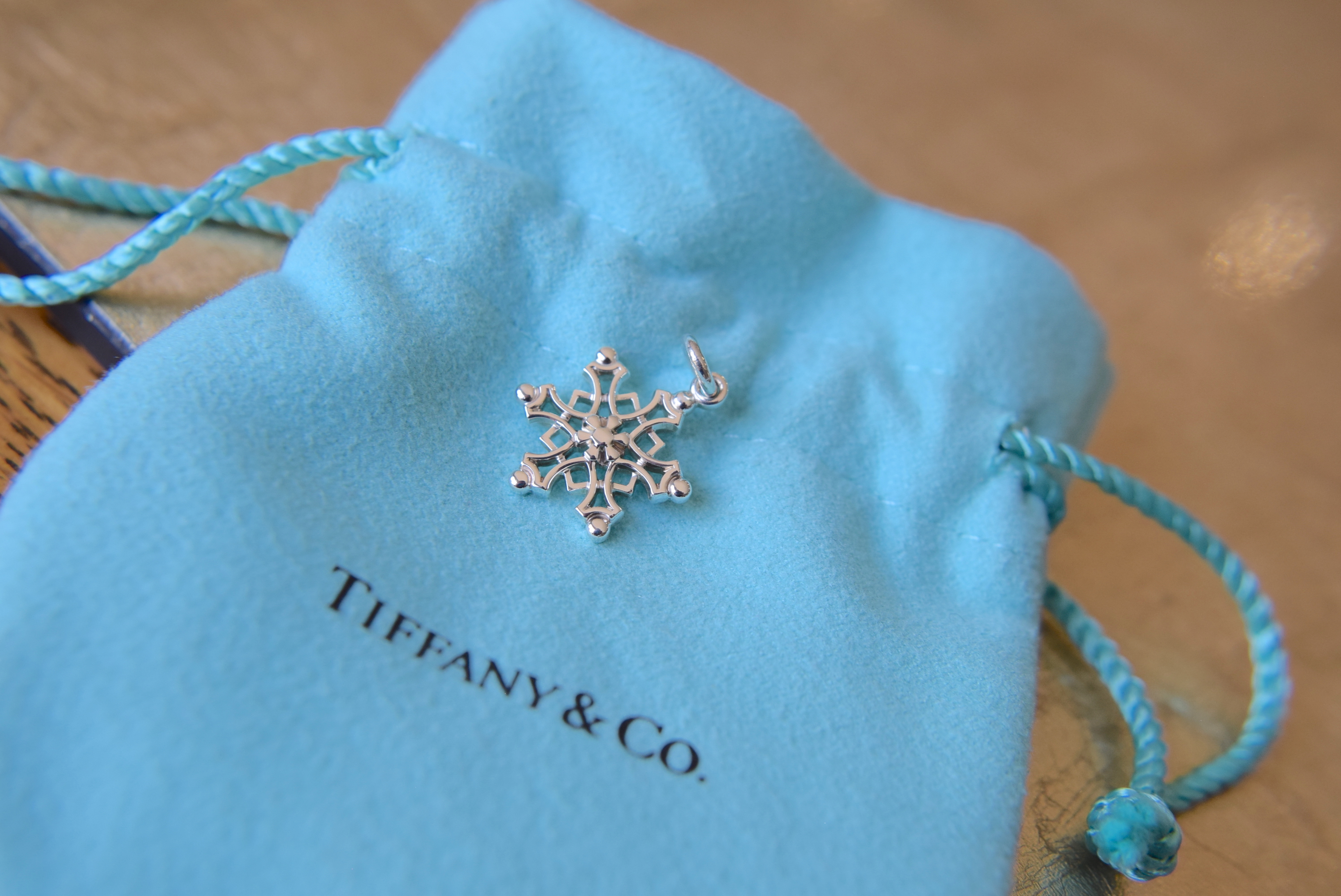 Tiffany & Co. Sterling Silver ""Snowflake"" Charm - Image 4 of 4