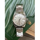 ROLEX OYSTER PERPETUAL DATE 34MM, STAINLESS STEEL, SILVER DIAL - BOX NOT INCLUDED