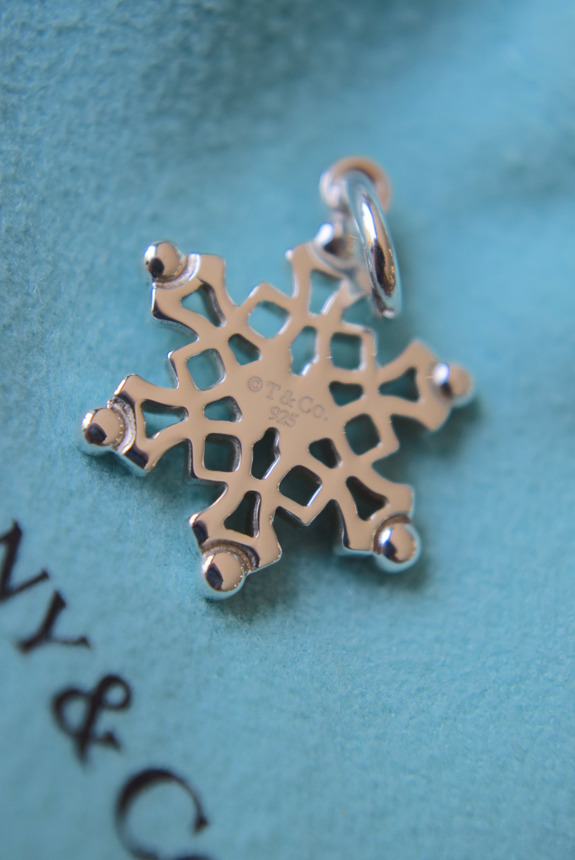 Tiffany & Co. Sterling Silver ""Snowflake"" Charm - Image 2 of 4