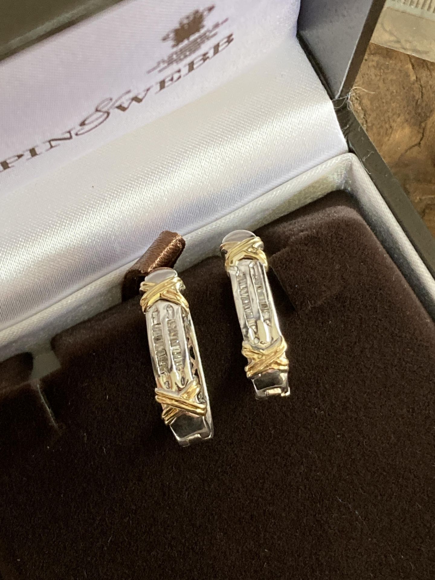 DIAMOND 14K EARRINGS - 0.4CT - Image 2 of 3