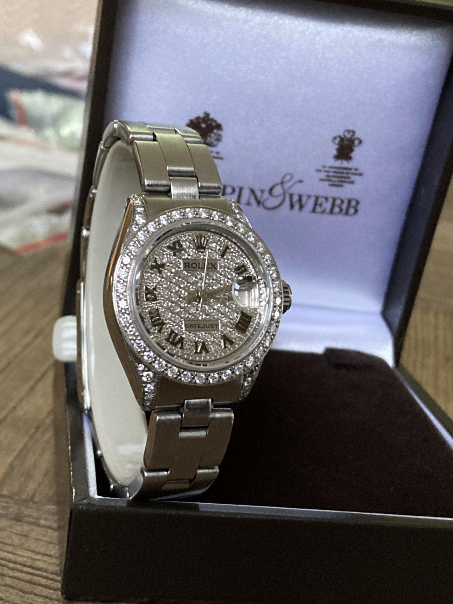 DIAMOND ROLEX DATEJUST - 26MM - STEEL - PAVE DIAL, DIAMOND SET BEZEL AND SHOULDERS - Image 2 of 6