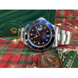 ROLEX SUBMARINER WATCH 40MM MENS - BLUE DIAL