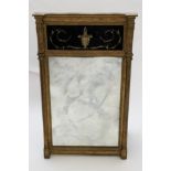 Trumeau mirror Glass, carved giltwood, and weathered mirror H : 112 cm Width : 67,5 cm