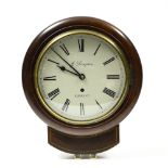 J. SIMPSON Wall clock Mahogany and gilt brass, dial marked J. Simpson, Tarring H : 32 cm Width :