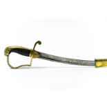 Light cavalry officer's sabre GREAT BRITAIN, EARLY 19TH CENTURY With its scabbard.