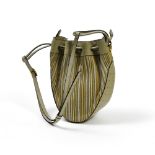Delvaux Toile de Cuir bag Bucket handbag, to be worn on the shoulder or cross-body. Toile de Cuir in