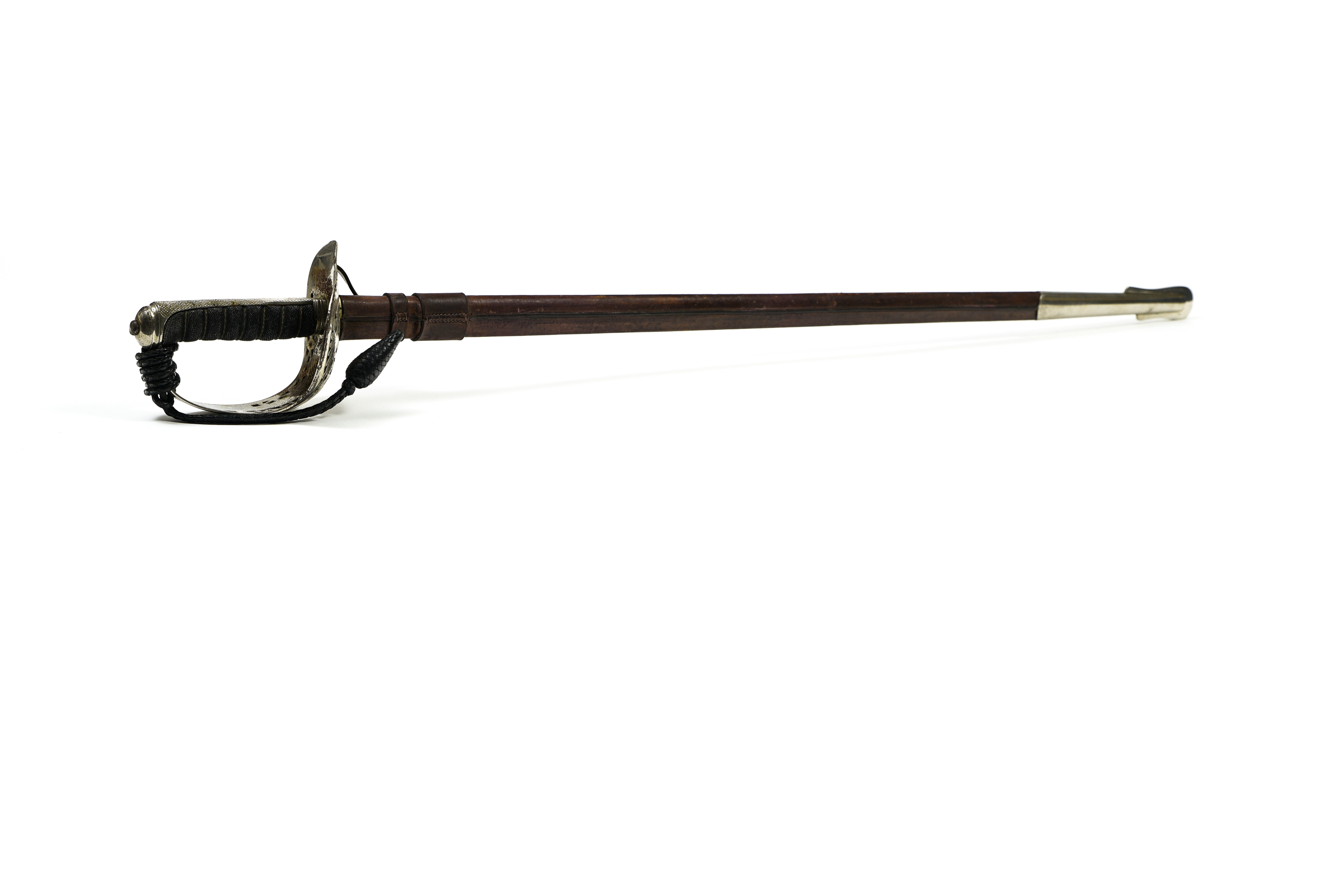 Officer's sabre GREAT BRITAIN, EARLY 20TH CENTURY Handle in roussette, nickel-plated guard, - Image 3 of 3