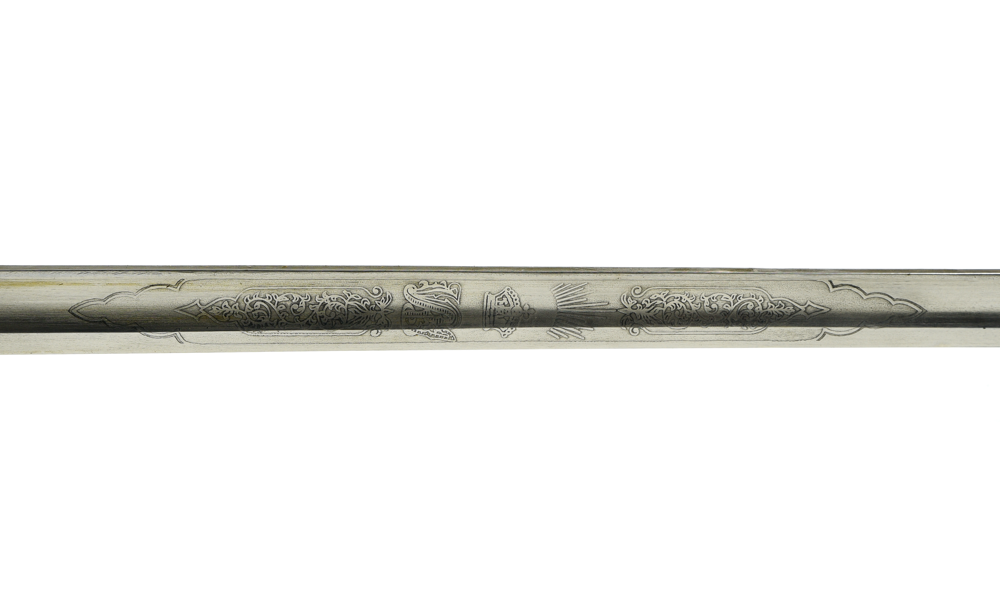 Officer's sabre GREAT BRITAIN, EARLY 20TH CENTURY Handle in roussette, nickel-plated guard, - Image 2 of 3