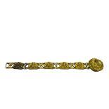 Pieces of gilt bronze Louis Napoleon belt FRANCE, MID-19TH CENTURY Buckle features a radiating eagle