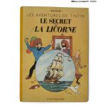 HergŽ The Secret of the Unicorn, 1946 edition (B1) Yellow-backed album and thick paper in very