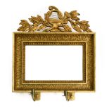 Mirror with musical instruments DIRECTORY-STYLE WORK Giltwood with two candle holders. H : 70 cm