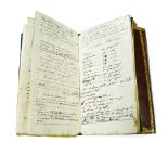 Miscellaneous PARIS, LATE 18TH - EARLY 19TH CENTURY ERA in a booklet bound in red leather, recipes