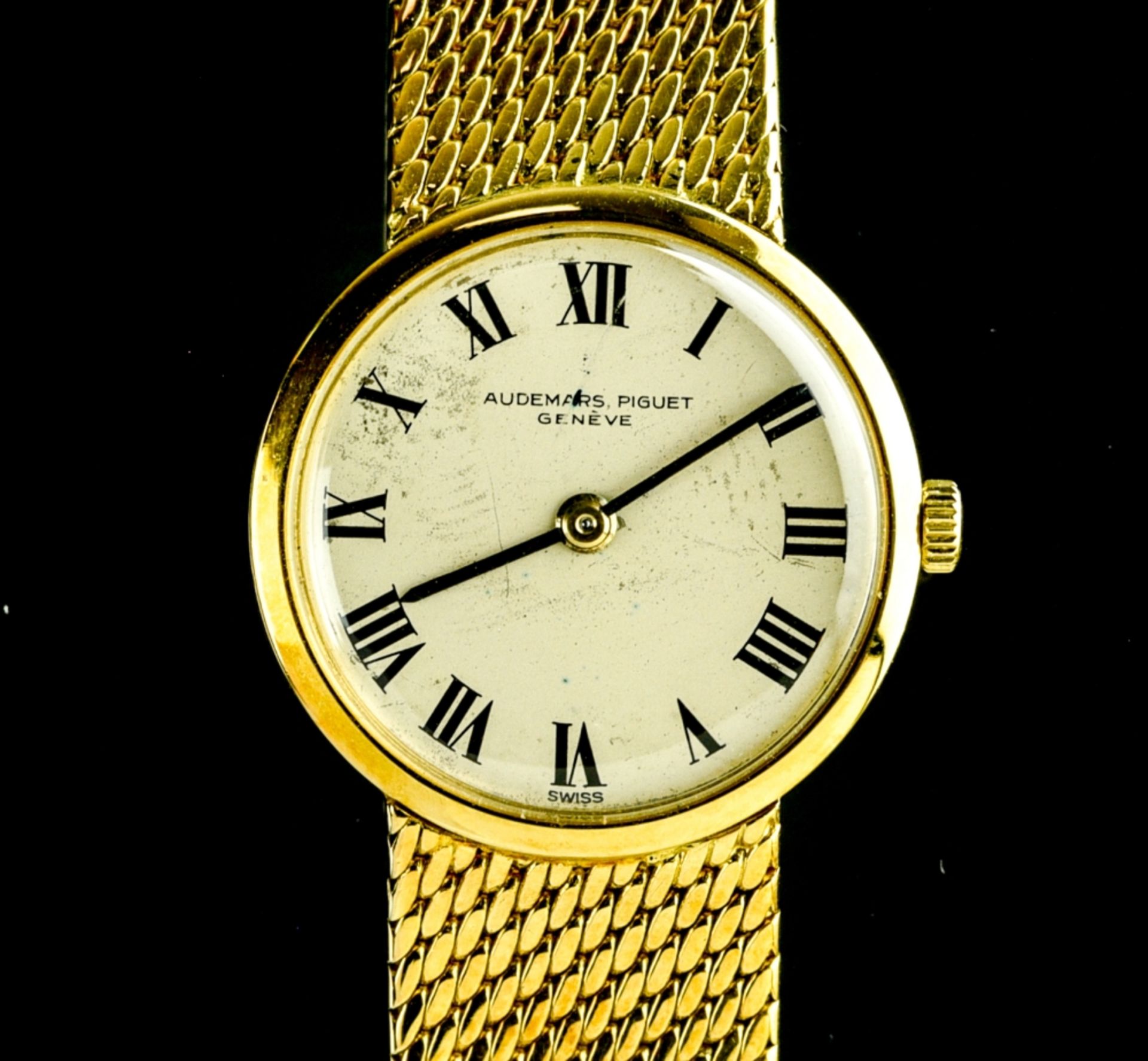Audemars Piguet Lady's watch Lady's 18 kt yellow gold watch, round dial (20 mm diameter), white