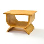 Coffee table 1950S WORK, IN THE MANNER OF JEAN ROYERE (1902-1981) surface in straw marquetry and