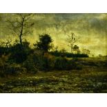 Jules LŽon MONTIGNY (1847-1899) Rural landscape oil on canvas, signed at lower left. framed H : 55