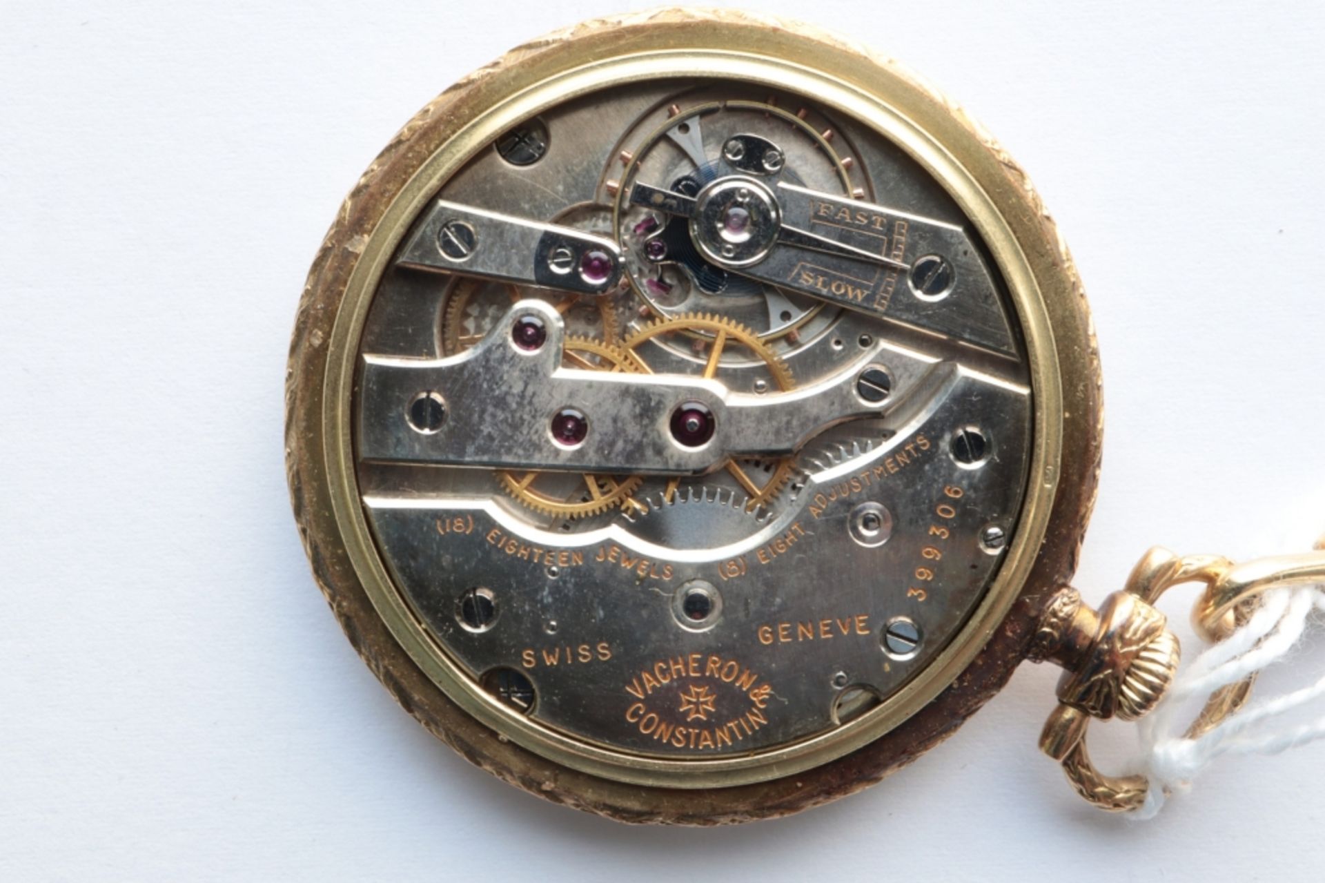 Vacheron Constantin Vacheron Constantin chronometer pocket watch and chain SWITZERLAND 18k gold - Image 3 of 3
