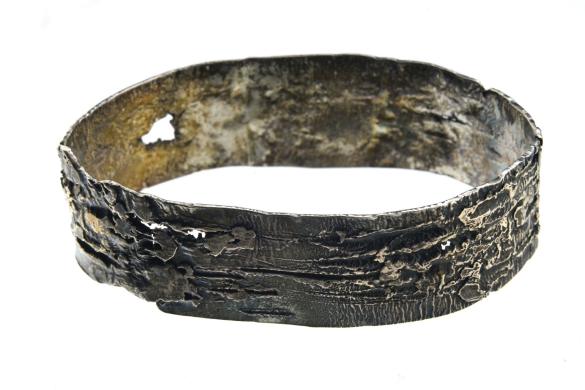 Mies DE WILDE (1932-2009) Modernist bracelet Silver. Hallmark A 925 and master's hallmark. Mies de - Image 2 of 2