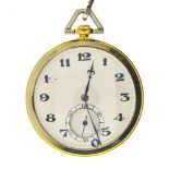 Paul Ditisheim Paul Ditisheim fob watch SWITZERLAND 18 kt yellow and white gold pocket watch,