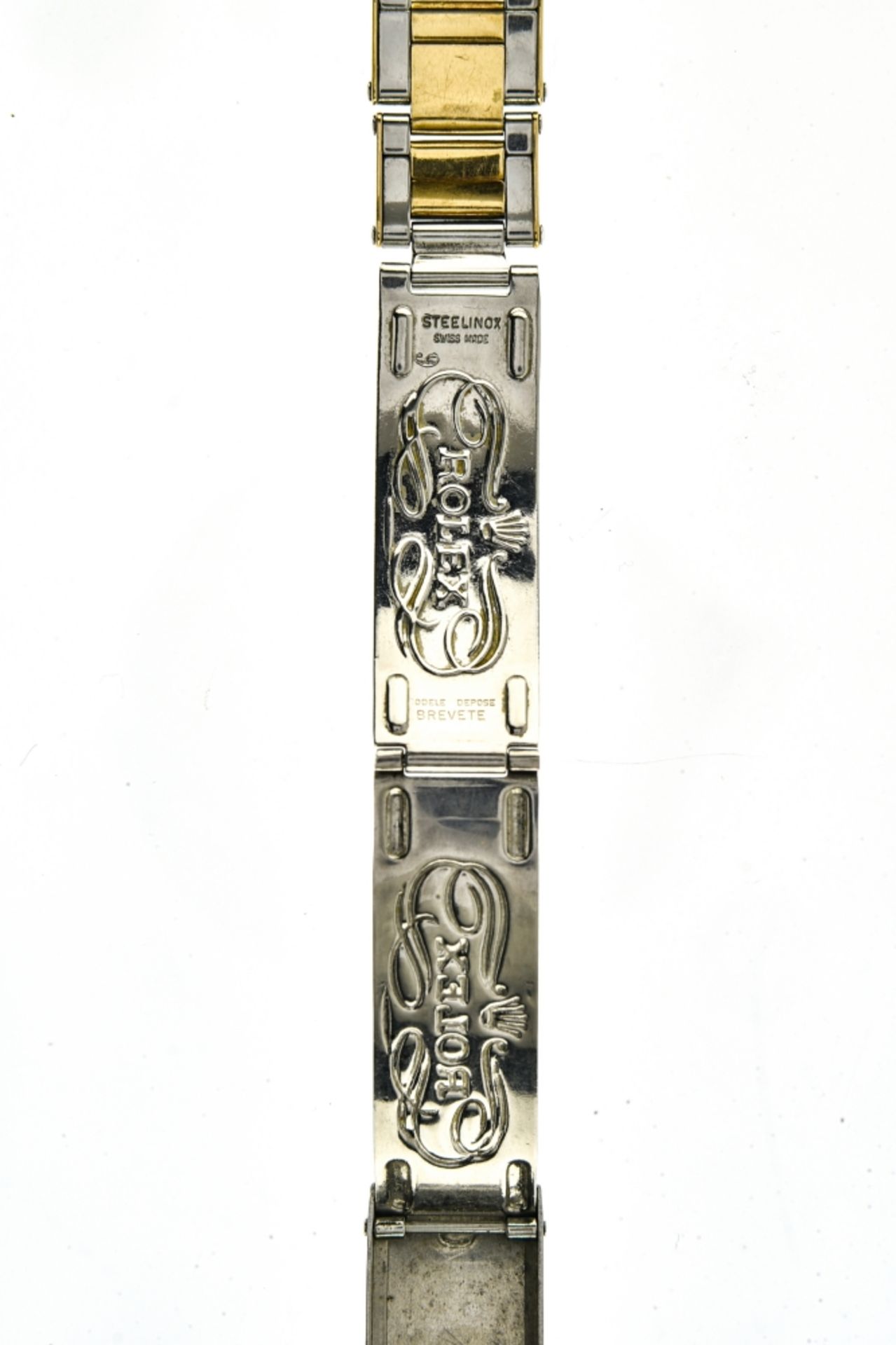 Rolex Gold & steel riveted Rolex bracelet SWITZERLAND 1950-1960 Two-tone Rolex bracelet. Riveted - Bild 3 aus 3