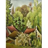 Pierre DE VAUCLEROY (1892-1980) Languedoc landscape oil on canvas, signed at lower right. framed H :