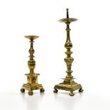 Two candle sconces Gilt bronze H : 44 cm (The highest) and H : 34 cm