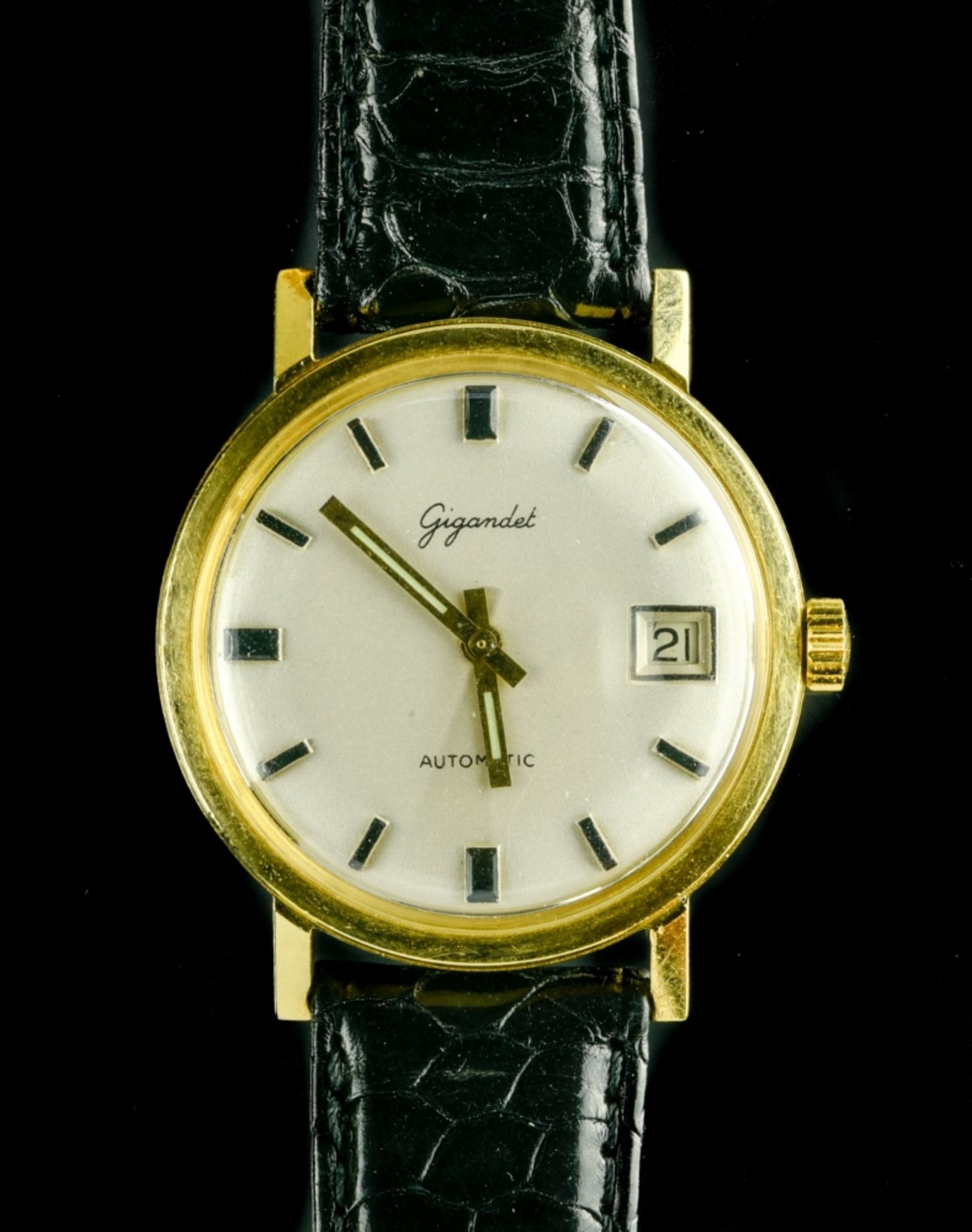 Gigandet Gigandet automatic men's watch SWITZERLAND 1960-1969 Men's 18 kt gold Gigandet bracelet