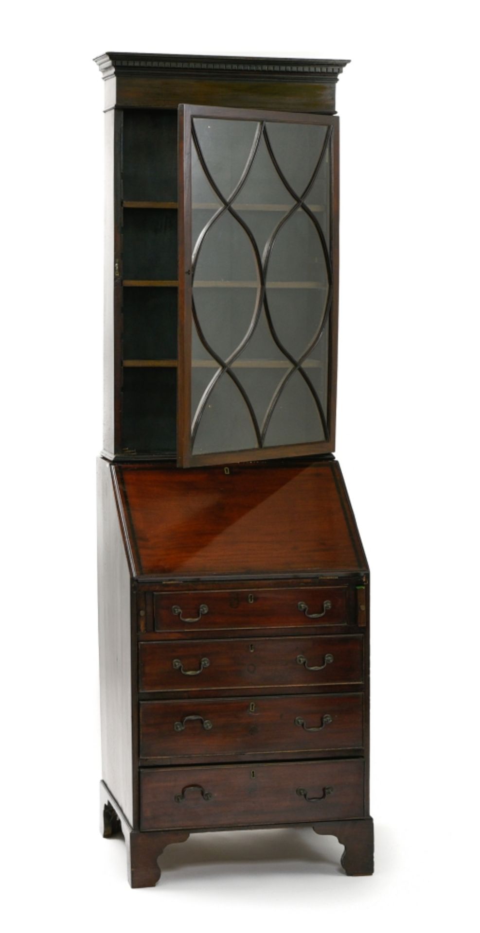 Display case 19TH CENTURY ENGLISH WORK stained and varnished mahogany H : 207 cm Width : 62 cm Depth - Bild 2 aus 2