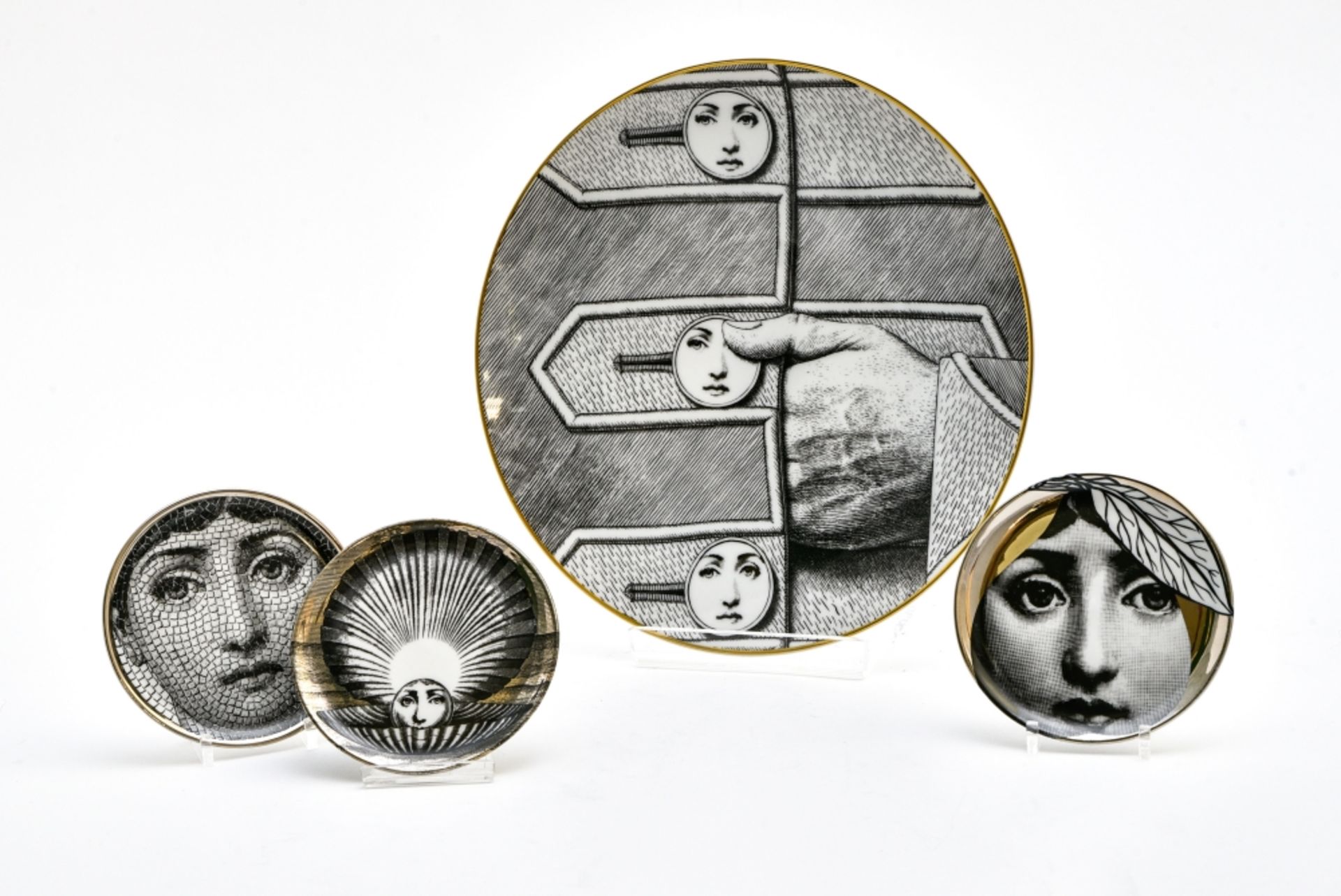 Piero FORNASETTI (1913-1988) One platter and three dishes From the Themes and Variations series, - Image 2 of 3