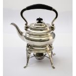 Teapot with its warmer ENGLAND English silver, hallmarks: title and master silversmith W.A Hinges to