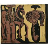 Pablo PICASSO (1881-1973), After. Picador and torero, 1959 colour linocut, issued by the Cercle d'