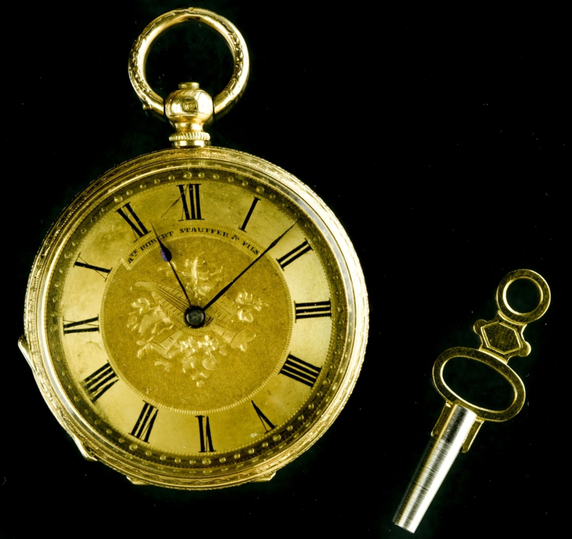 Atelier Robert Stauffer & Fils "Robert Stauffer & Fils" fob watch SWITZERLAND - LATE 19TH CENTURY