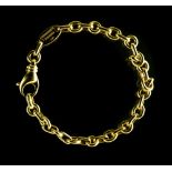 CHAUMET Bracelet 18 kt yellow gold, with a jaseron chain, numbered 464702, signed CHAUMET PARIS.