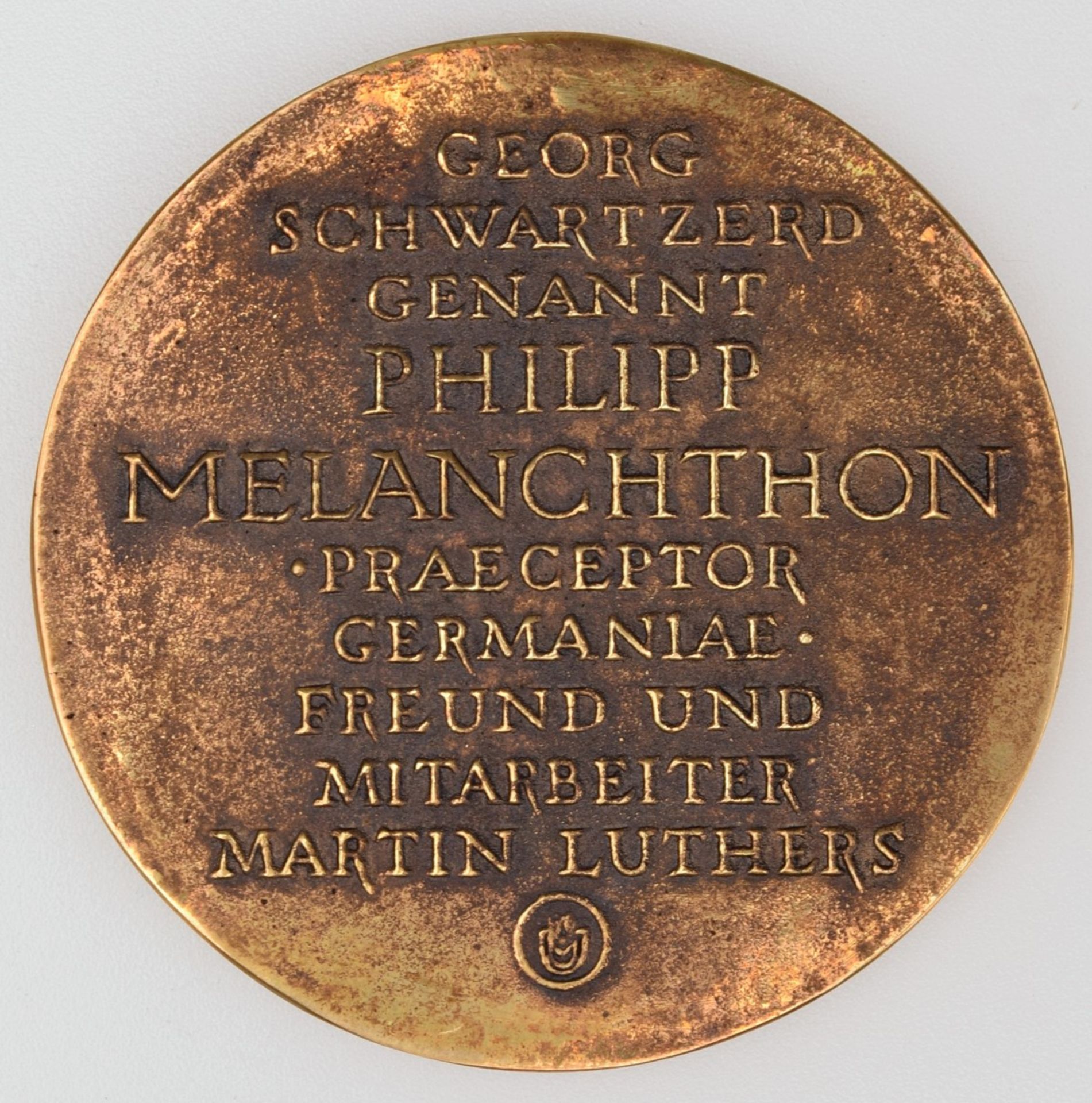 Medaille "Philipp Melanchthon" Bronze, Hersteller: Bronzegießerei Hans Füssel - Ingrid Günzel/Be - Bild 3 aus 3